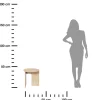 Geometryczny stolik kawowy Lykke piaskowy beż