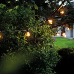 Girlanda ogrodowa FESTOON LIGHTS 9m czarna 15xE27