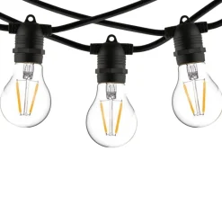 Girlanda ogrodowa FESTOON LIGHTS 6m czarna 10xE27 * Nowodvorski New