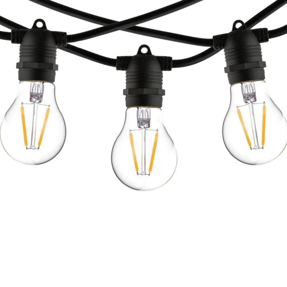 Girlanda ogrodowa FESTOON LIGHTS 6m czarna 10xE27 * Nowodvorski New