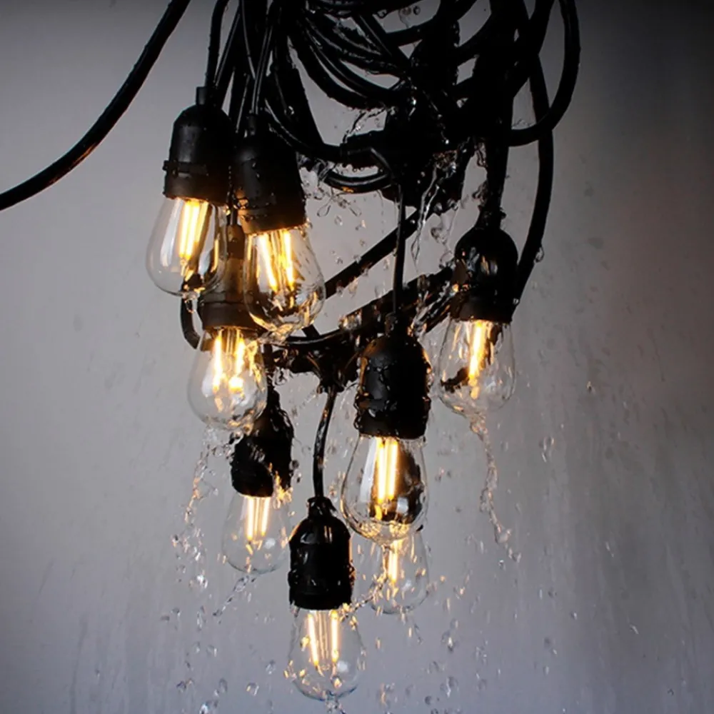Girlanda ogrodowa 15m czarna E27 * Eko-light New