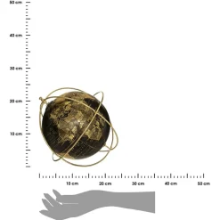 Globus dekoracyjny czarny 24 cm