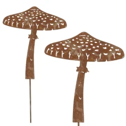 Grzyb metalowy na piku h27 cm * Esschert Design Outlet