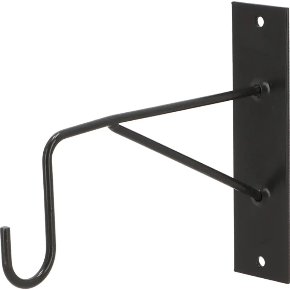 Hak do donic wiszących i lampionów czarny 21 cm