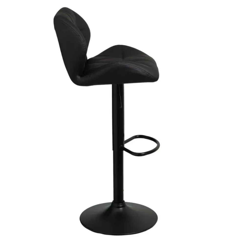 Hoker czarny skórzano-metalowy 105 cm