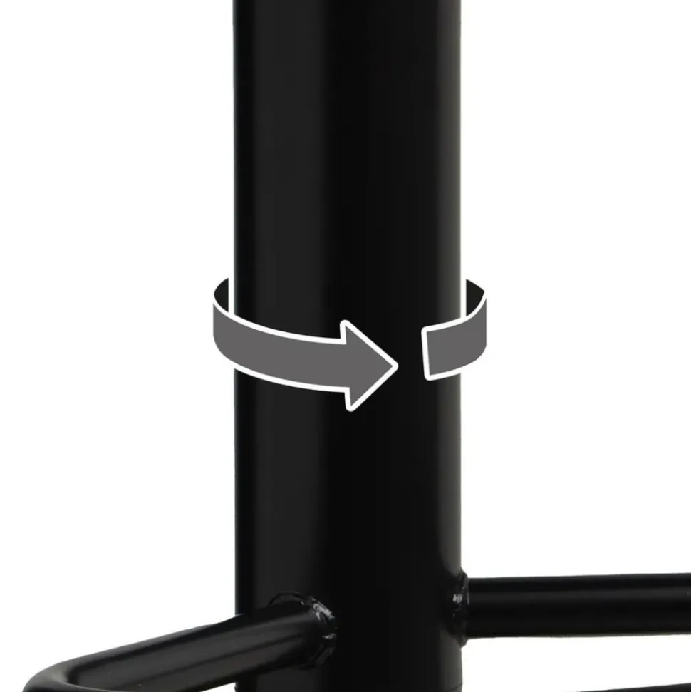 Hoker czarny skórzano-metalowy 105 cm