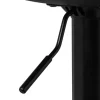 Hoker regulowany czarny skórzano-metalowy 104 cm