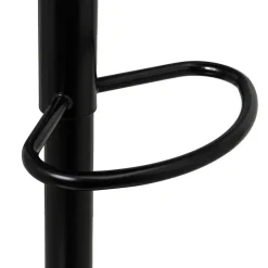 Hoker regulowany czarny skórzano-metalowy 104 cm