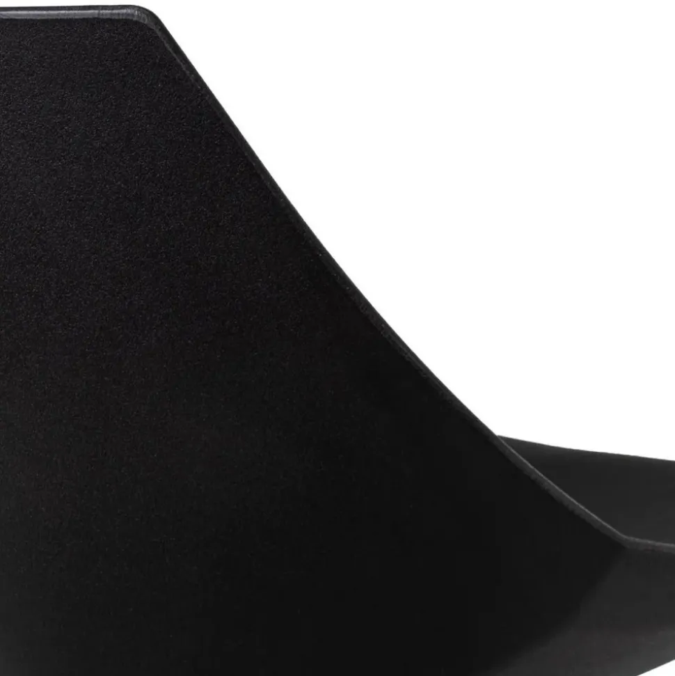 Hoker regulowany czarny skórzano-metalowy 104 cm