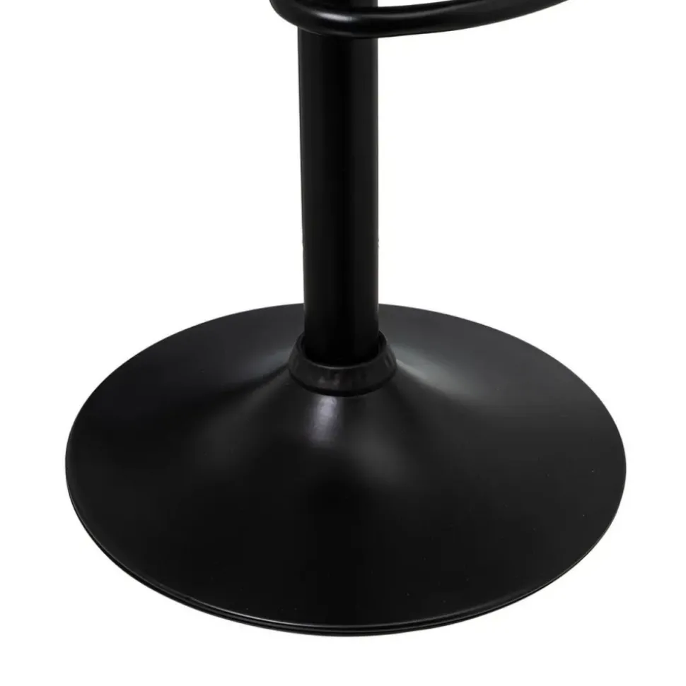 Hoker regulowany czarny skórzano-metalowy 104 cm