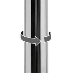 Hoker biały skórzano-metalowy 113 cm * HowHomely Discount