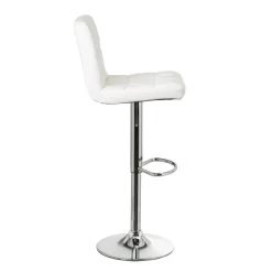 Hoker biały skórzano-metalowy 113 cm * HowHomely Discount