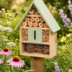 Hotel dla owadów drewniany Bee House Green