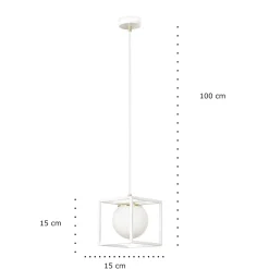 Industrialna lampa SPAZIO 1 WHITE