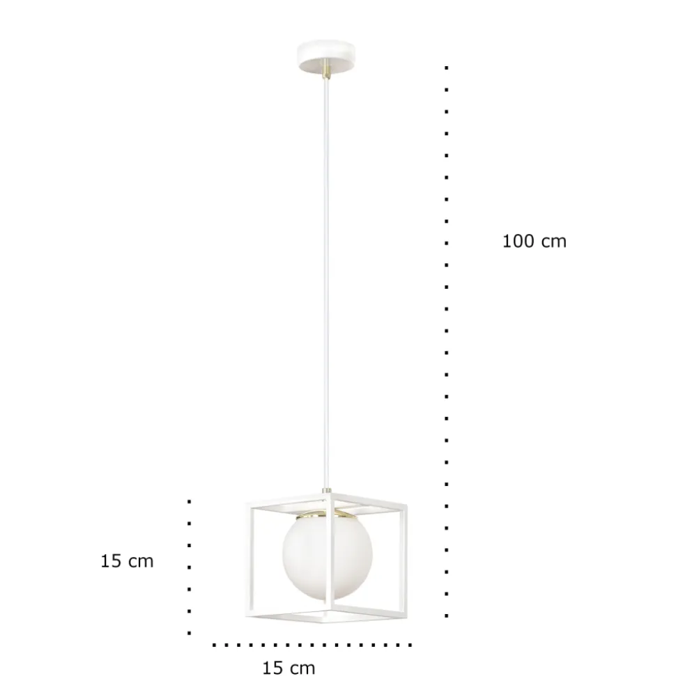 Industrialna lampa SPAZIO 1 WHITE