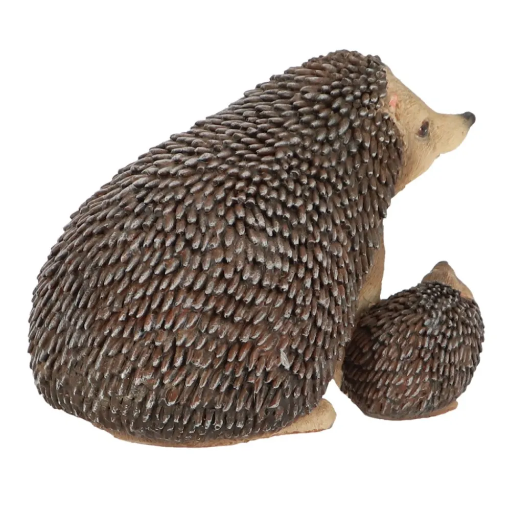 Jeż z małym jeżykiem figurka h10,8 cm * Esschert Design New