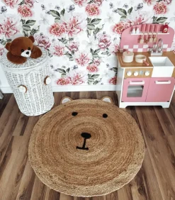 Jutowy dywan dla dzieci Bear 100 cm * Atmosphera