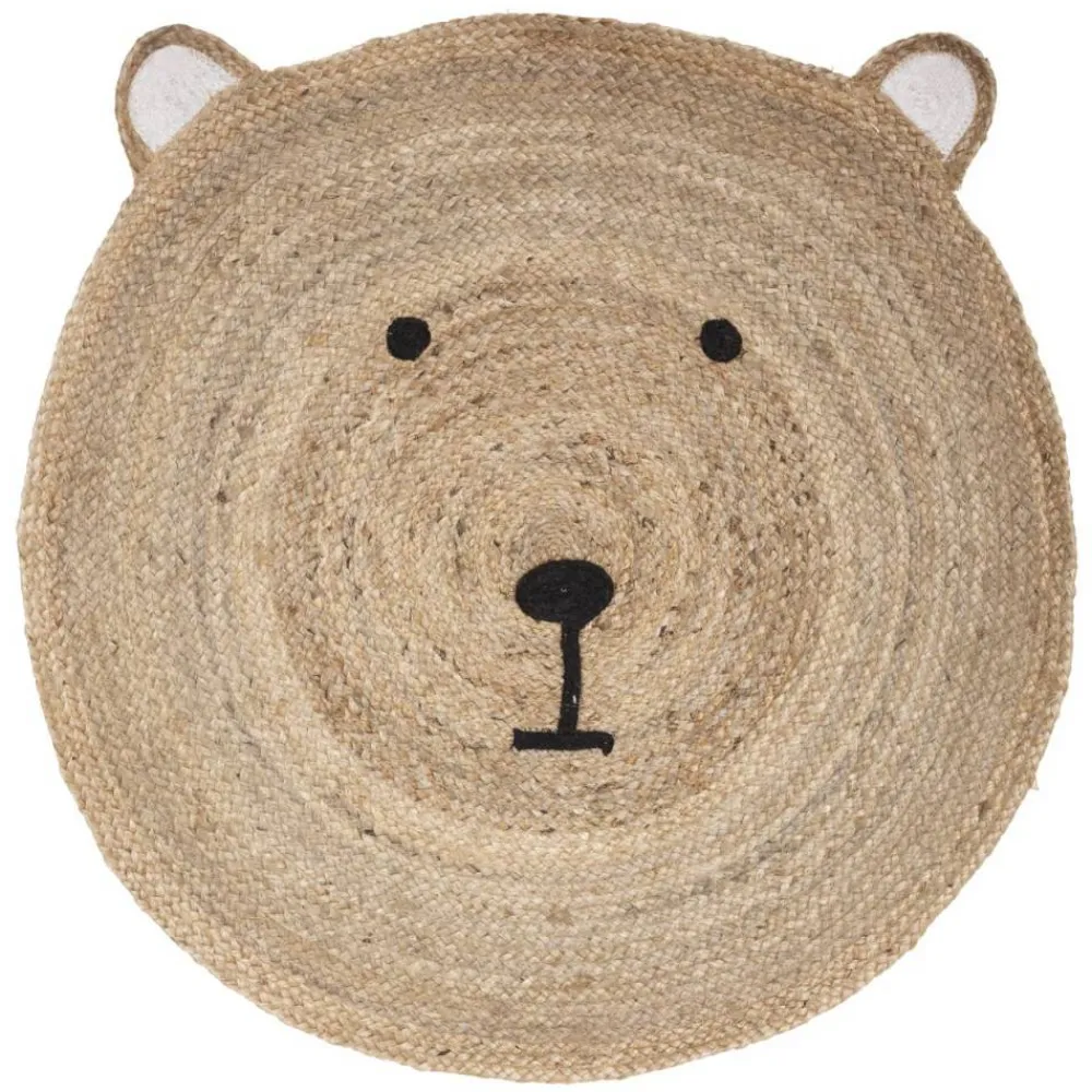 Jutowy dywan dla dzieci Bear 100 cm * Atmosphera