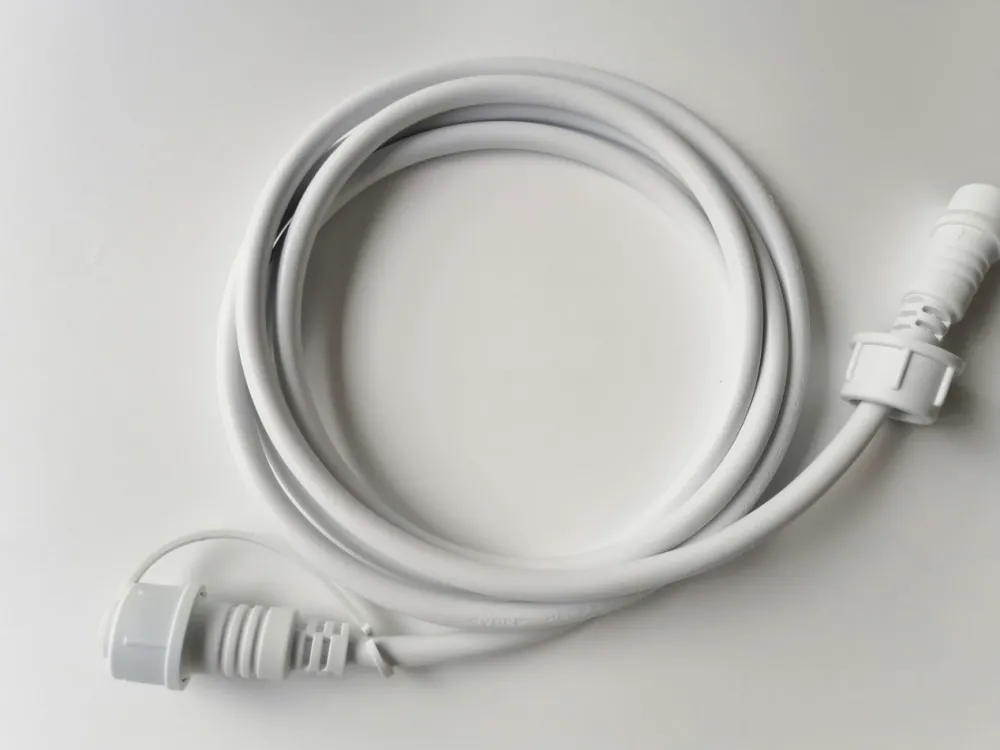 Kabel zasilający Girlandy Biały 2m * Eko-light Hot