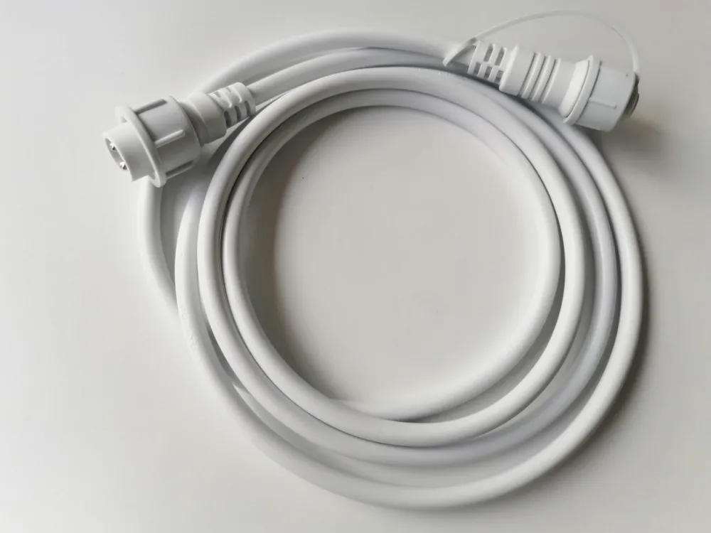 Kabel zasilający Girlandy Biały 2m * Eko-light Hot