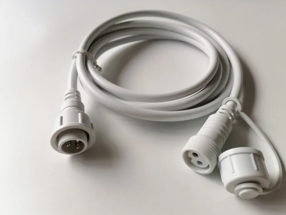 Kabel zasilający Girlandy Biały 2m * Eko-light Hot