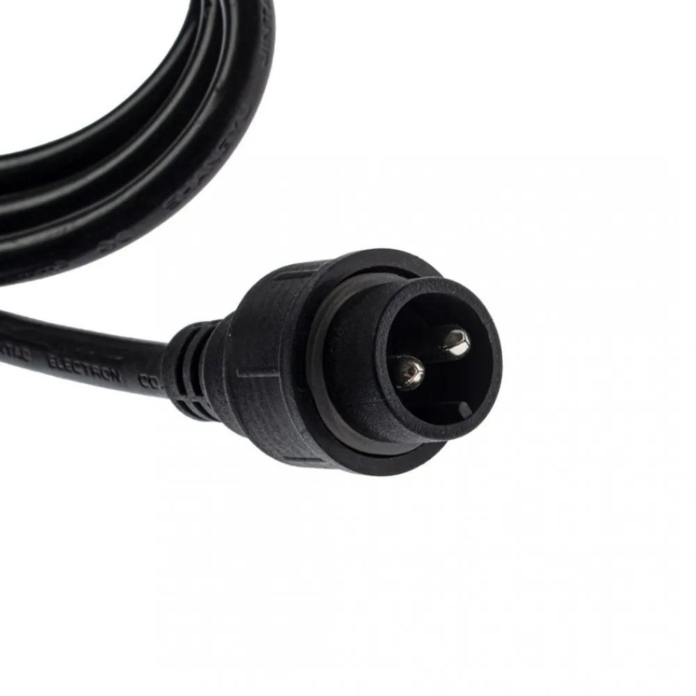 Kabel zasilający Girlandy Czarny 2m * Eko-light Discount