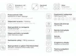 Kanapa rozkładana Cotonn Modullo 01 kremowa * Eltap Best