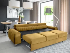 Kanapa z funkcją spania Laurence Nube 45 żółta * Eltap Discount