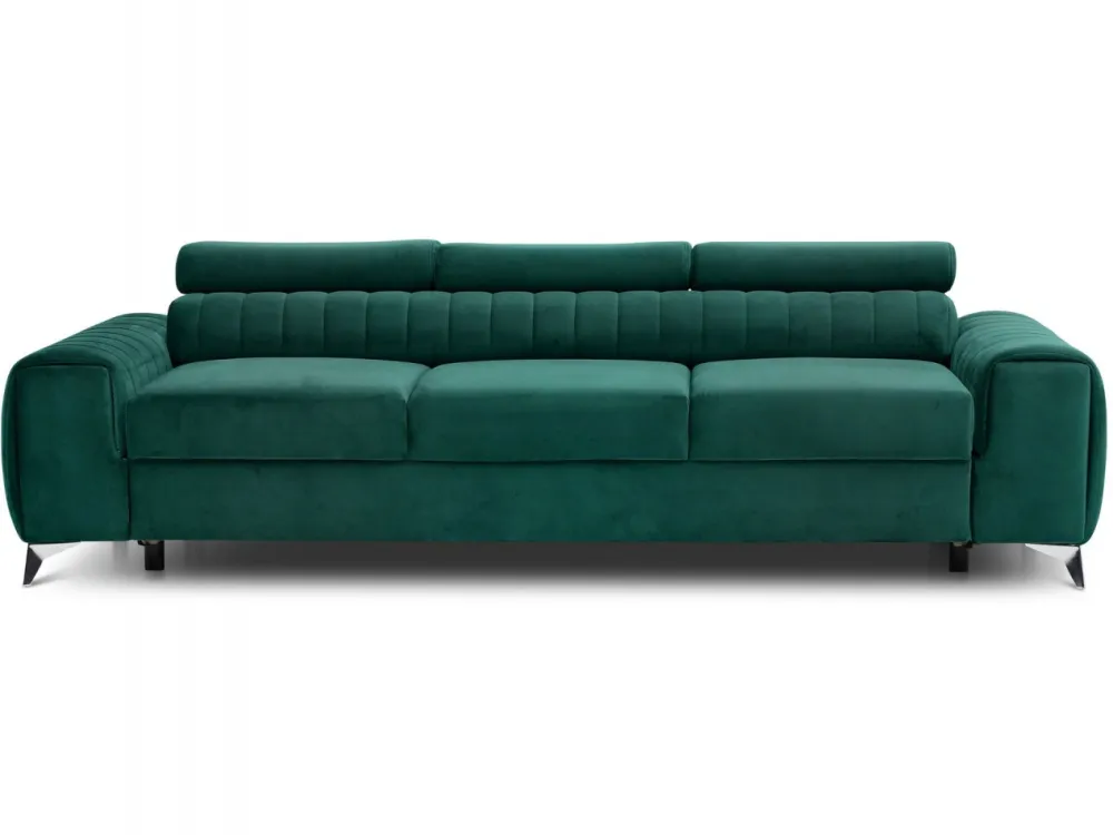 Kanapa z funkcją spania Laurence Nube 35 ciemno zielona * Eltap Discount