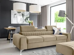 Kanapa z funkcją spania Laurence Nube 20 beżowa * Eltap Discount