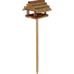 Karmnik dla ptaków stojący drewniany
