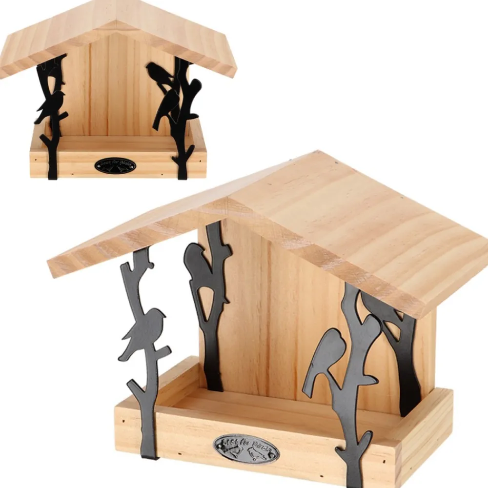 Karmnik dla ptaków ozdobny ścienny 24,5x18,3 cm * Esschert Design Hot
