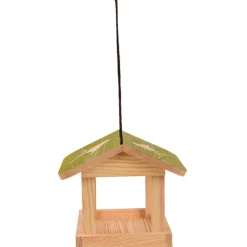 Karmnik dla ptaków wiszący z zielonym daszkiem * Esschert Design Online