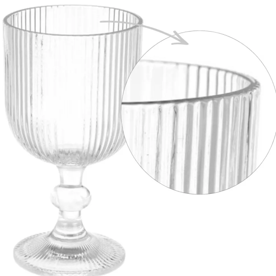 Kieliszek 370 ml prążkowany
