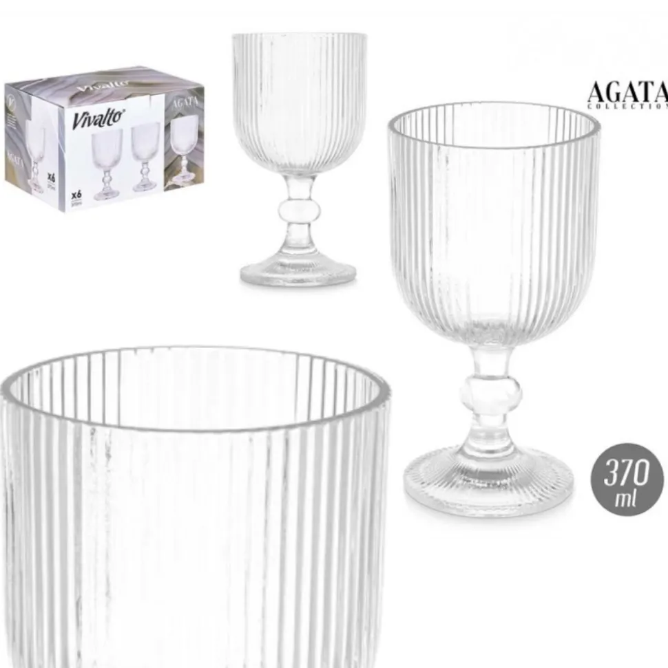 Kieliszek 370 ml prążkowany