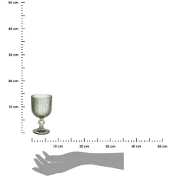 Kieliszek do wina 260 ml prążkowany zielony * VIVALTO Discount