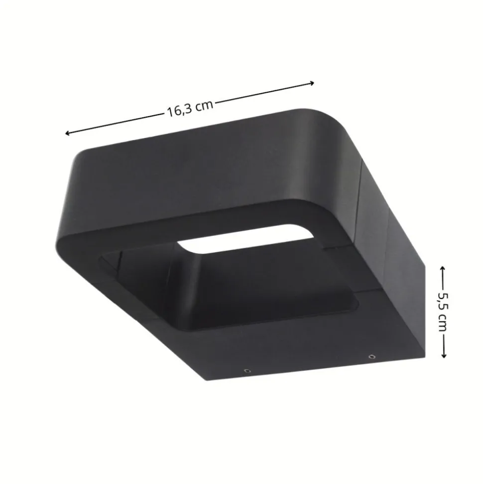 Kinkiet ARIUS czarny 1xLED IP54