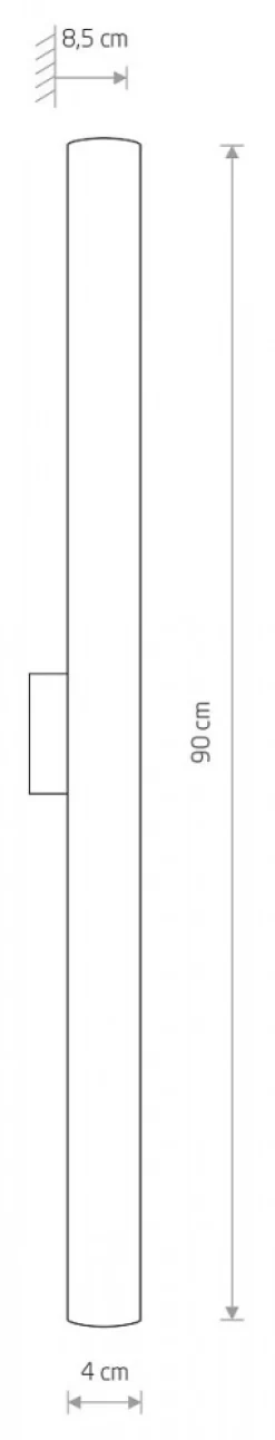 Kinkiet Łazienkowy ICE Srebrny 18W LED 4000K IP44