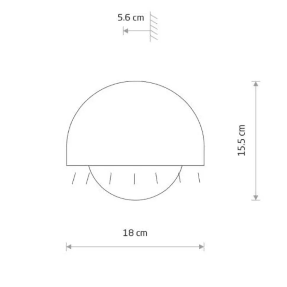 Kinkiet CABO LED czarny 10W IP54 3000K