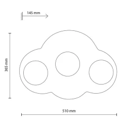 Kinkiet CLOUD NEW biały 3xG9