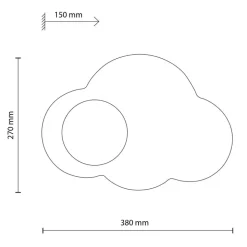 Kinkiet CLOUD NEW sabia beżowy 1xG9
