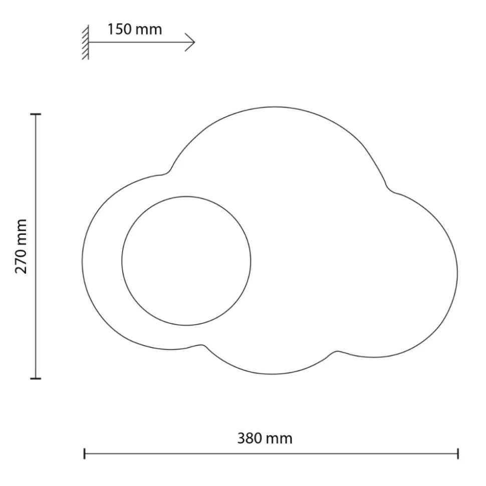 Kinkiet CLOUD NEW sabia beżowy 1xG9