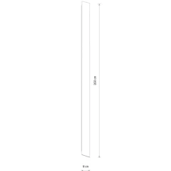 Kinkiet COMMA LED L czarny 34W 3000K