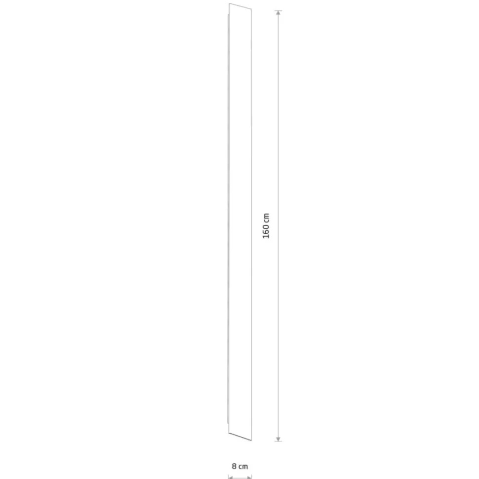 Kinkiet COMMA LED L czarny 34W 3000K