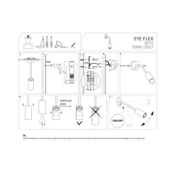 Kinkiet EYE FLEX Czarny 1xGU10