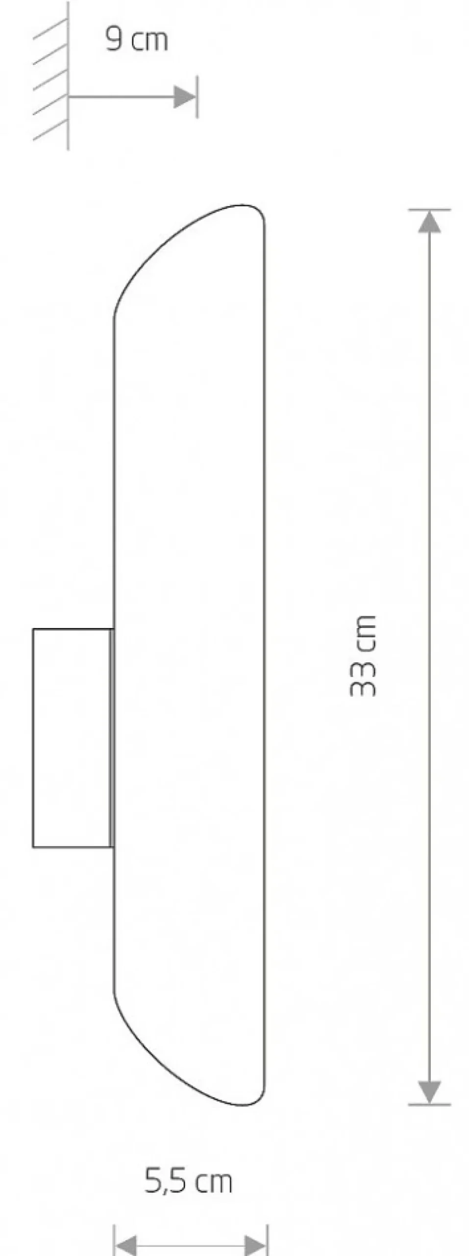 Kinkiet EYE WALL CUT Złoty 2xGU10