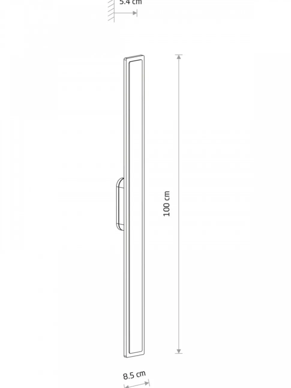 Kinkiet ISLA LED czarny 22W IP54 3000K