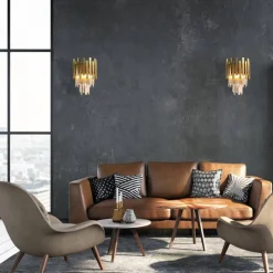 Kinkiet kryształowy ASPEN GOLD 2xE14