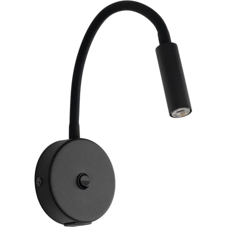 Kinkiet LAGOS czarny 1xG9 z wyłącznikiem i USB
