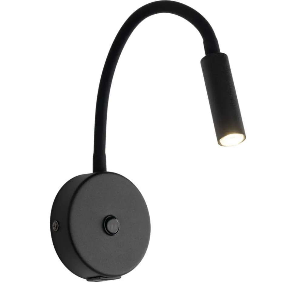 Kinkiet LAGOS czarny 1xG9 z wyłącznikiem i USB